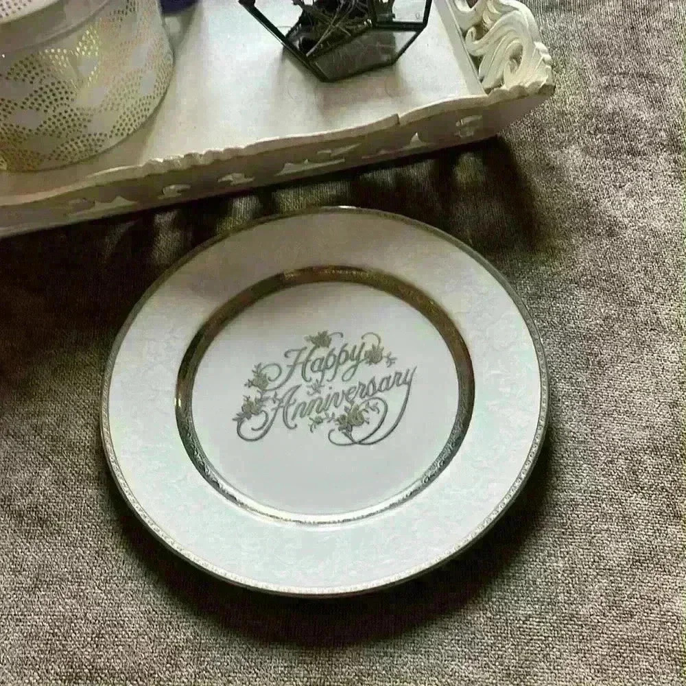Mikasa “Happy Anniversary” Silver Plate